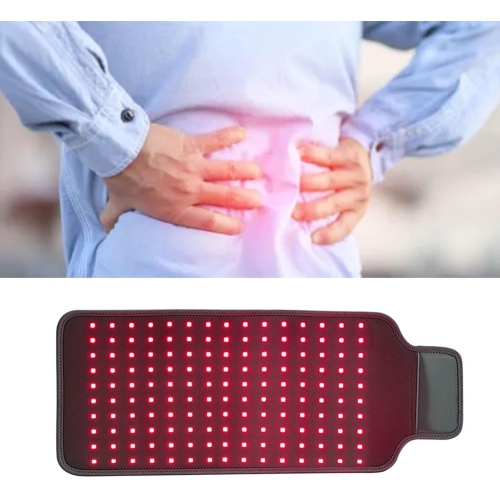 Bande LED infrarouge rouge, 660 850 nm 100-240 V ceinture LED rouge avec 150 éclats légers soulageant les douleurs aux épaules pour hommes