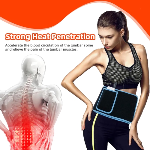 105 beads infrared therapy belt, warm uterus and waist protection, dysmenorrhea, infrared therapy lamp, therapy belt blue