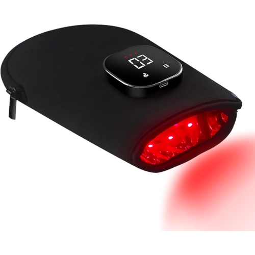 Red Light Therapy Glove Rechargeable LED Near Infrared Light Therapy Glove, for Hand Stiffness Red Light Therapy at Home Red Light Therapy Device