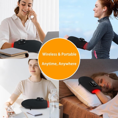 Red Light Therapy Glove Rechargeable LED Near Infrared Light Therapy Glove, for Hand Stiffness Red Light Therapy at Home Red Light Therapy Device