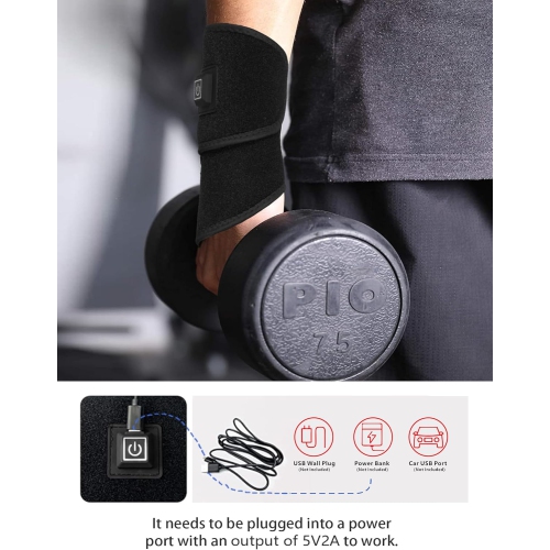 Red Light Therapy Hand Wrap, Near Infrared Light Therapy Belt Wearable Infrared Wrap Neck Face Chin Knee Ankle with 660nm 850nm Infrared Light for