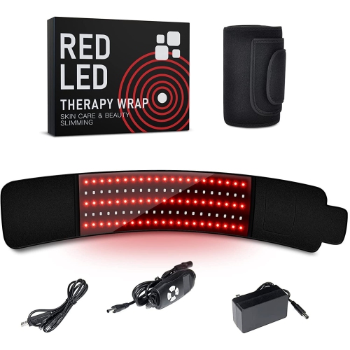 105 beads infrared therapy belt, warm uterus and waist protection, dysmenorrhea, infrared therapy lamp, therapy belt black