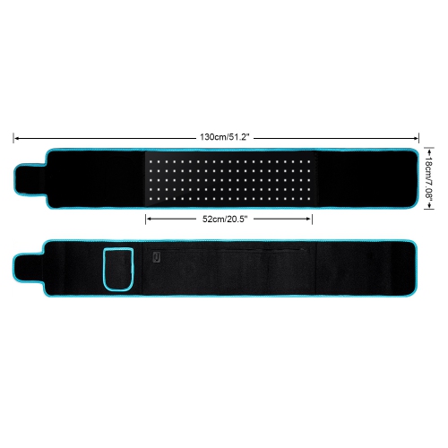 105 beads infrared therapy belt, warm uterus and waist protection, dysmenorrhea, infrared therapy lamp, therapy belt black