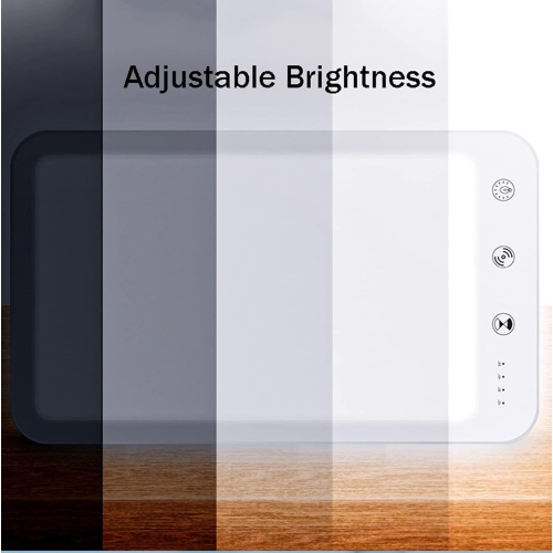 Portable 10,000 Lux UV-Free LED Light Therapy Lamp with Adjustable Brightness & Timer, 6500K Full Spectrum for SAD, Sleep, Shift Work, Compact with