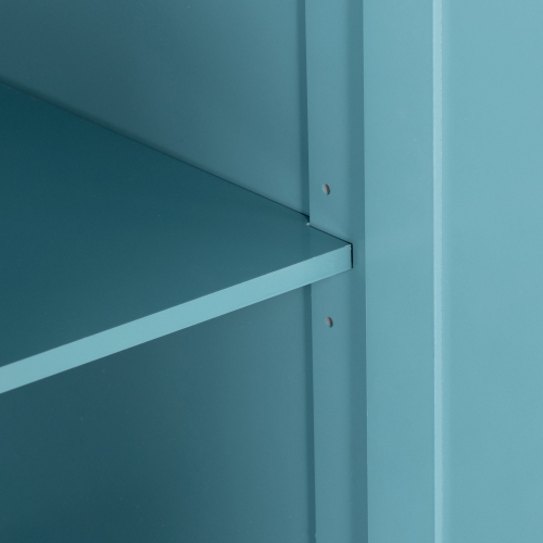 HOMCOM 58" Kitchen Island with Storage, Rolling Kitchen Island with Drop Leaf, Solid Wood Top, 2 Drawers, 2 Cabinets, Adjustable Shelves and Knife