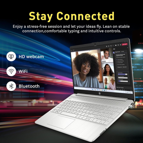 HP 15.6" FHD Laptop, Intel i5-1135G7,1.16TB Storage(1TB SSD +160GB Docking Station Set), 16GB DDR4 RAM, Intel Iris Xe Graphics, Win 11 Pro, Silver