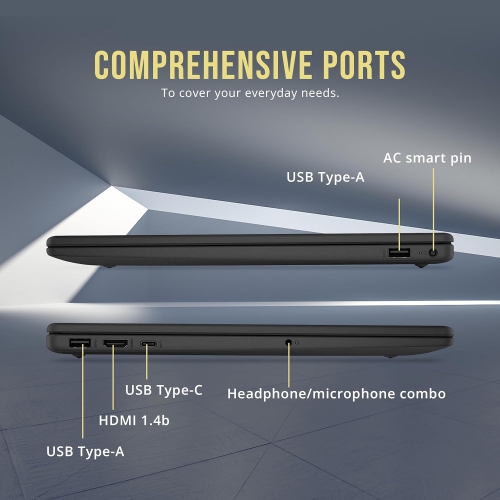 HP 15.6" FHD IPS Laptop, Intel 7 150U, 800GB Storage,16GB RAM, Intel Graphics, Numeric Keypad, 1 Year Office 365, Windows 11, Black