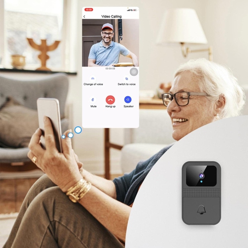 Smart Wireless Video Doorbell – Two-Way Audio & Video Chat for up to 10 Users, Dual Voice Changer, Adaptive IR Night Vision, Motion Detection Alerts,