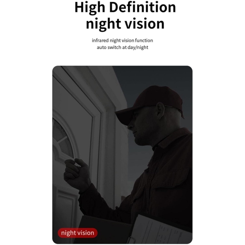 Smart Wireless Video Doorbell – Two-Way Audio & Video Chat for up to 10 Users, Dual Voice Changer, Adaptive IR Night Vision, Motion Detection Alerts,