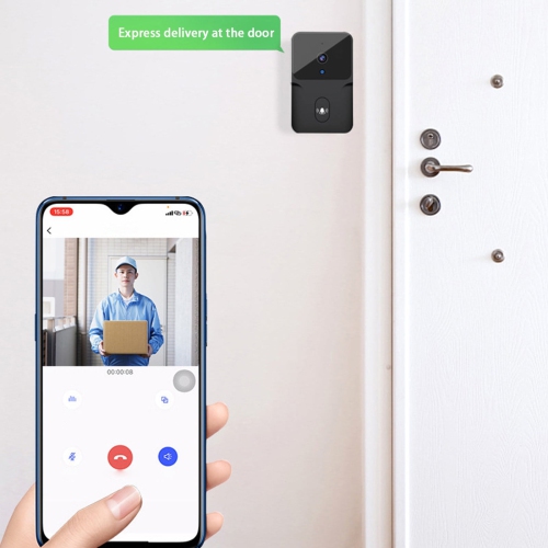 Video Doorbell Camera Wireless with Chime and 2.4G WiFi, Motion Detection, Night Vision, Voice Changer, 2-Way Audio, Battery Powered Wireless