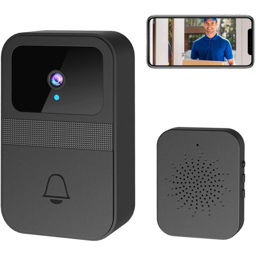 Wireless Doorbell with Doorbell Camera, 1080P HD Smart Video Doorbell with Two-Way Calls Camera, Free Cloud Storage, Infra-red Night Vision,