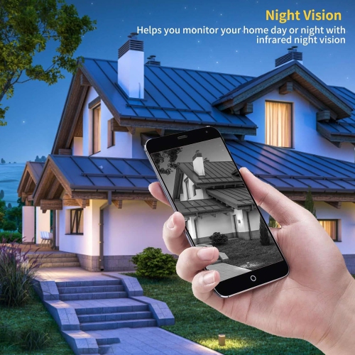 Wireless Doorbell with Doorbell Camera, 1080P HD Smart Video Doorbell with Two-Way Calls Camera, Free Cloud Storage, Infra-red Night Vision,