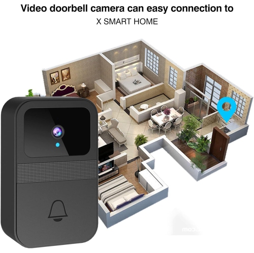 Wireless Doorbell with Doorbell Camera, 1080P HD Smart Video Doorbell with Two-Way Calls Camera, Free Cloud Storage, Infra-red Night Vision,