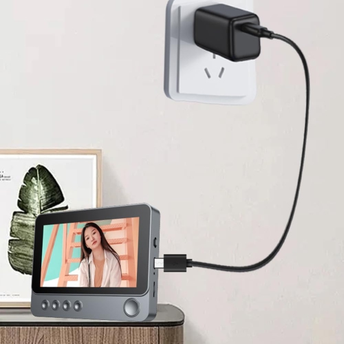 2.4G Wireless Video Intercom Doorbell, 4.3 Inch IPS Screen Audio Video Doorbell Camera Two Way Voice Door Bell Intercom System Night Vision for Villa