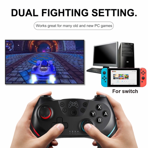 Manette de jeu sans fil Bluetooth FOR Switch Pro, compatible PC, console de jeu, Android - manette Bluetooth (blanche)