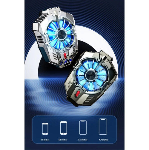 Semiconductor mobile phone radiator two-speed adjustment rapid cooling device portable peripheral cooler, suitable for game radiator mobile game -