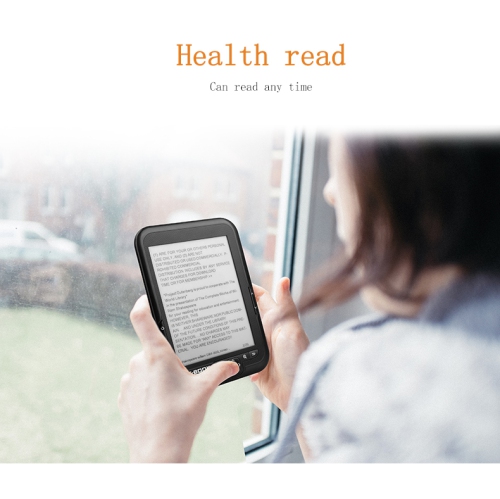 6-inch e-ink screen e-book reader, 1024 x 768 e-reader, e-reader device, 2000 mAH - gray