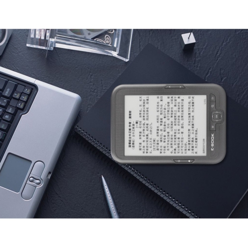 6-inch e-ink screen e-book reader, 1024 x 768 e-reader, e-reader device, 2000 mAH - gray