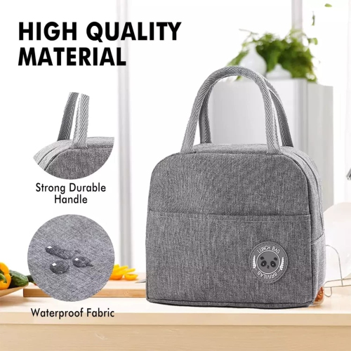 Insulated lunch bag for kids and adults, tote lunch bag with aluminum foil for work, school, picnic, outdoor