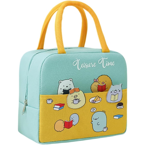 Cute Lunch Box Women's Reusable Lunch Bag Tote Fresh Bag Cooler Tote Picnic Work Suitable