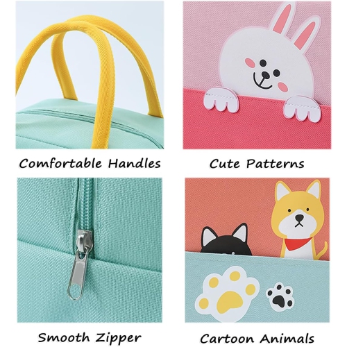 Cute Lunch Box Women's Reusable Lunch Bag Tote Fresh Bag Cooler Tote Picnic Work Suitable