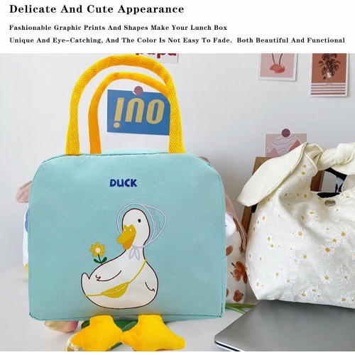 Lunch cooler bag for adults and children with cute cartoon appearance