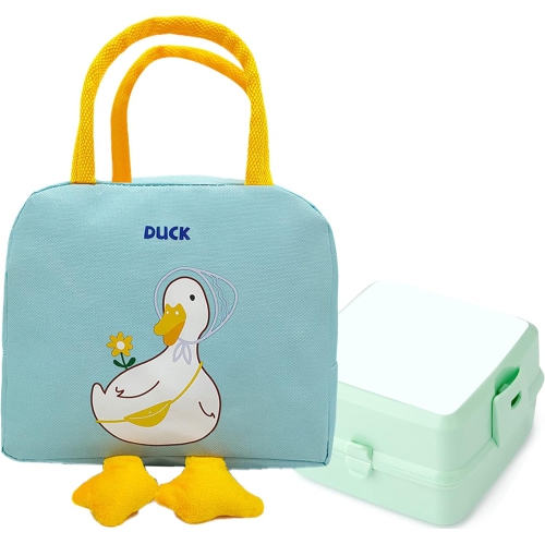 Lunch cooler bag for adults and children with cute cartoon appearance