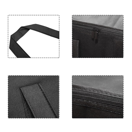 Insulated food bags Insulated cooler bags for hot or cold food delivery, black