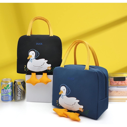 Lunch cooler bag for adults and children with cute cartoon appearance