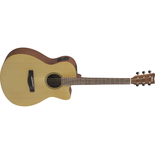 Guitare acoustique/électrique de concert à pan coupé FSX400C de Yamaha - Satin naturel
