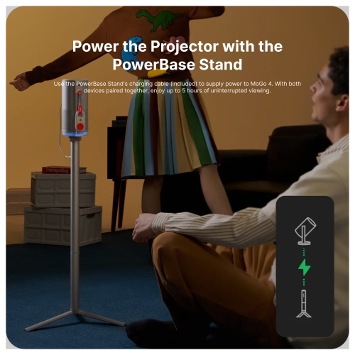 XGIMI MoGo 4 Series PowerBase Stand – 2-in-1 Battery & Projector Mount