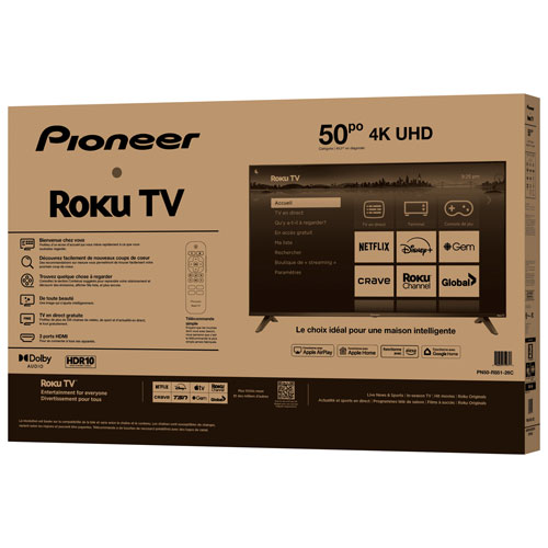 Pioneer 50" R851 Series 4K UHD LCD Roku TV Smart TV - 2025 - Only at Best Buy