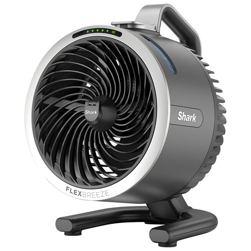 Ventilateur de table portatif à bruine FlexBreeze HydroGo de Shark - 9 po - Gris foncé