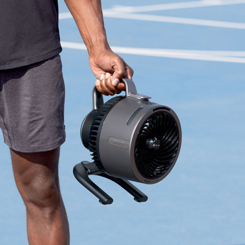 Ventilateur de table portatif à bruine FlexBreeze HydroGo de Shark - 9 po - Gris foncé