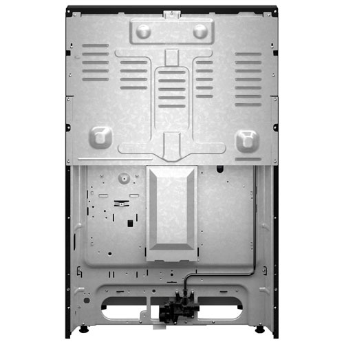 Cuisinière au gaz autonome 30 po avec 5 brûleurs, ventilateur à convection, friture à air chaud et four de 5 pi³ de Whirlpool - Noir