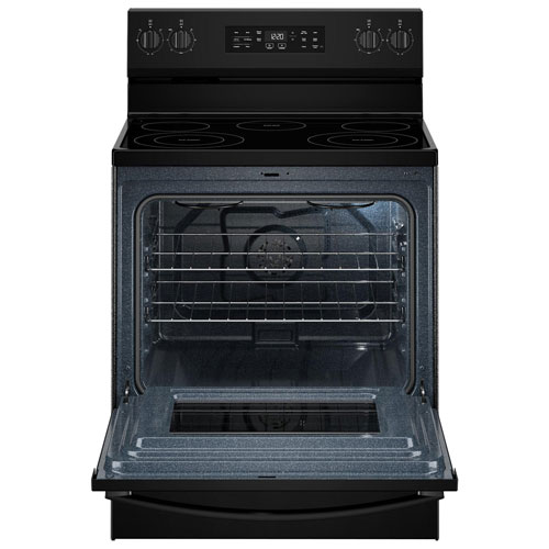 Cuisinière él. auto. 5 éléments ventilateur conv. friture 5,3 pi³ 30 po Whirlpool-Noir
