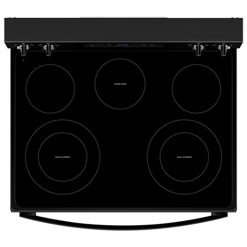 Cuisinière él. auto. 5 éléments ventilateur conv. friture 5,3 pi³ 30 po Whirlpool-Noir