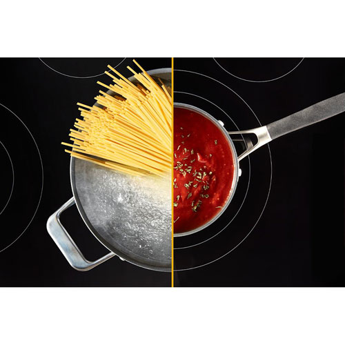 Cuisinière él. auto. 5 éléments ventilateur conv. friture 5,3 pi³ 30 po Whirlpool-Noir