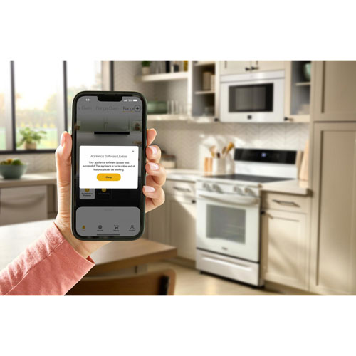 Cuisinière électrique autonome à 5 éléments avec convection véritable et friture à l'air 5,3 pi³ 30 po de Whirlpool - Blanc