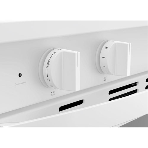 Cuisinière électrique autonome à 5 éléments avec convection véritable et friture à l'air 5,3 pi³ 30 po de Whirlpool - Blanc