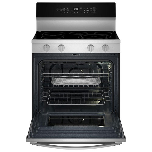 Cuisinière électrique autonome à 5 éléments avec convection véritable et friture à l'air 5,3 pi³ 30 po de Whirlpool - Acier inoxydable