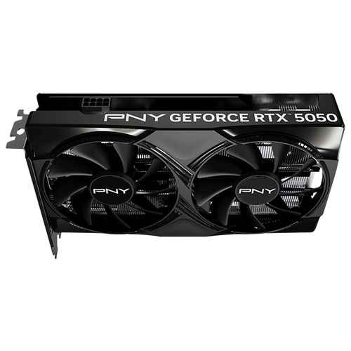Carte graphique à deux ventilateurs NVIDIA GeForce RTX 5050 GDDR6 de 8 Go de PNY