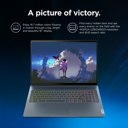 LENOVO IdeaPad 5 16" WQXGA Chromebook - Intel Core i3-1215U - 8GB - 128GB SSD - Intel UHD - ChromeOS - Grey by LENOVO - Refurbished condition - Image 3