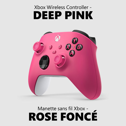 Manette sans fil de Xbox pour Xbox Series X|S/Xbox One - Rose foncé