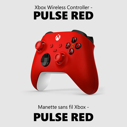 Manette sans fil de Xbox pour Xbox Series X|S/Xbox One - Rouge pulsé