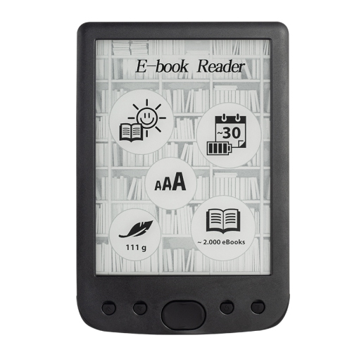 E-book reader 6 inches, eye protection e-book reader HD touch screen electronic ink technology, front light ink screen e-book reader - 512M+4GB