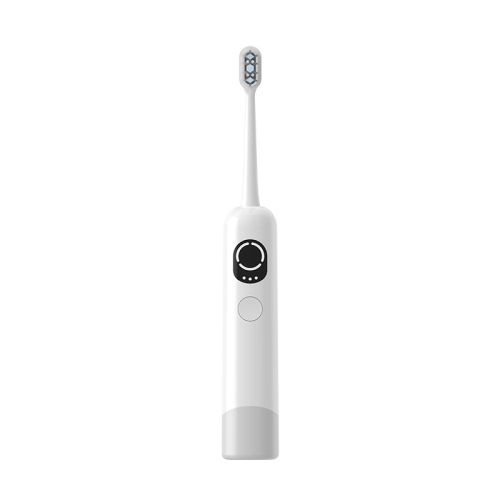 Waterproof multi-mode electric toothbrush sonic pulse, wireless charging toothbrush, IPX7 waterproof, long battery life - gray wireless charging model