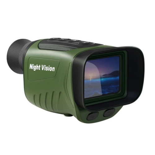 Vision de nuit Lunette télescopique rechargeable Lunette infrarouge Lunettes NVG Observe complètement sombre 7x IR 8 Zoom numérique 2,5K Vidéo