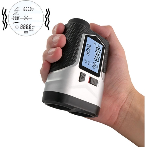 Golf Binoculars, 6X Golf Rangefinder With LCD Display Versatile Rechargeable Golf And Sport Range Finder USB Charging(1200 meters)