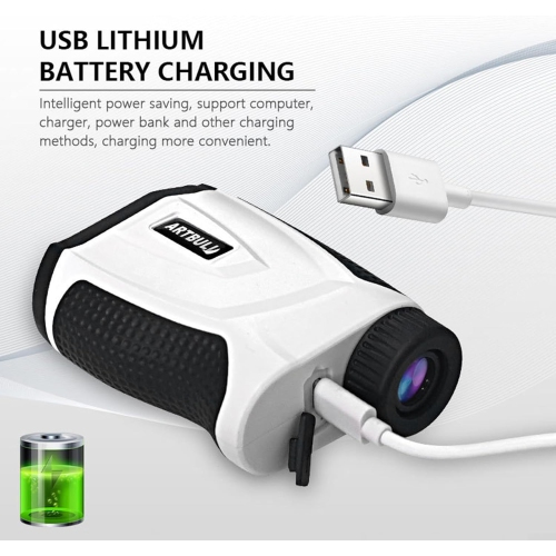 Golf Rangefinder, Range Finder, 600m Magnetic Rechargeable with Hunting Speed Measurement